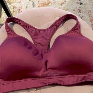 OLD NAVY -High Impact Sports Bra - Size 38 D- 1 in color wine and 1 in black